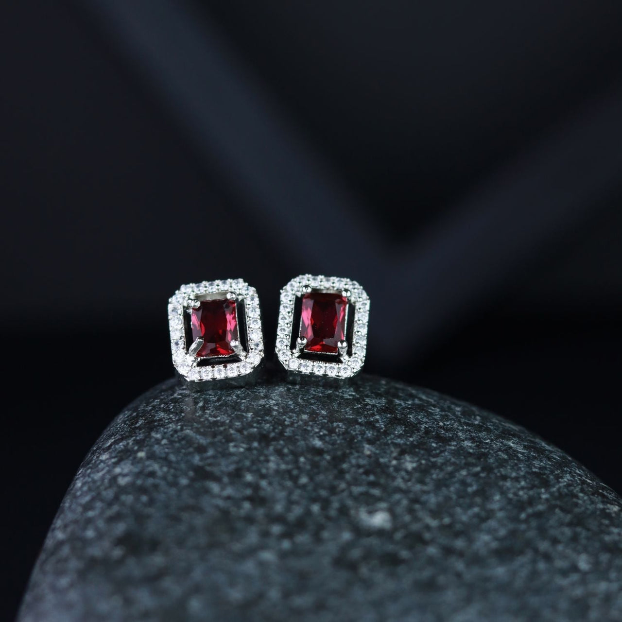 Stylish Latest Fashion Silver Plated Glittering American Diamond Stone Studded Drop & Dangle Fashionable Earrings for Women & Girls - Wahe Jewels