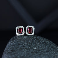Thumbnail for Stylish Latest Fashion Silver Plated Glittering American Diamond Stone Studded Drop & Dangle Fashionable Earrings for Women & Girls - Wahe Jewels