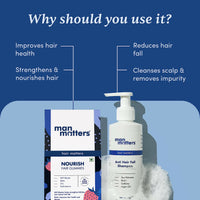 Thumbnail for Man Matters Biotin Stage 1 Hair Loss Kit - Hair Gummies & Anti Hair Fall Shampoo With DHT Blocker, Biotin & Caffeine