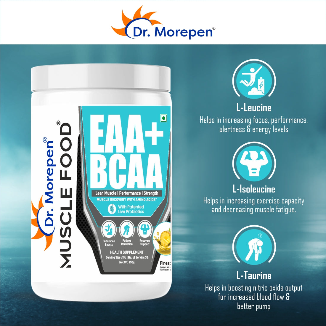 Dr. Morepen Eaa+Bcaa Pineapple