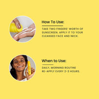 Thumbnail for Foxtale Dewy Sunscreen SPF 70 PA++++ With Niacinamide + Provitamin B5 + Vitamin E - Anti-Tan Formula & Spot Depigmentation