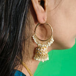 Thumbnail for JS Fashion Antique High Gold Polish Earrings Set – Full Stone Fancy Jewelry for Women’s Party & Festive Wear