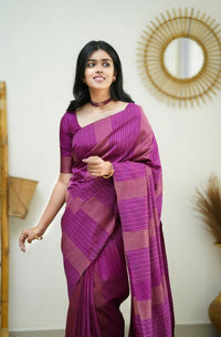 Thumbnail for Partywear Designer Pink Banarasi Silk Fancy Saree - Starwalk - Distacart