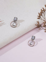 Thumbnail for Stone kundan earrings (white) - Ruby Raang - Distacart