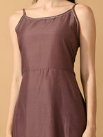 Thumbnail for Myshka Women's Mauve Solid Party Kurta Sets - Distacart