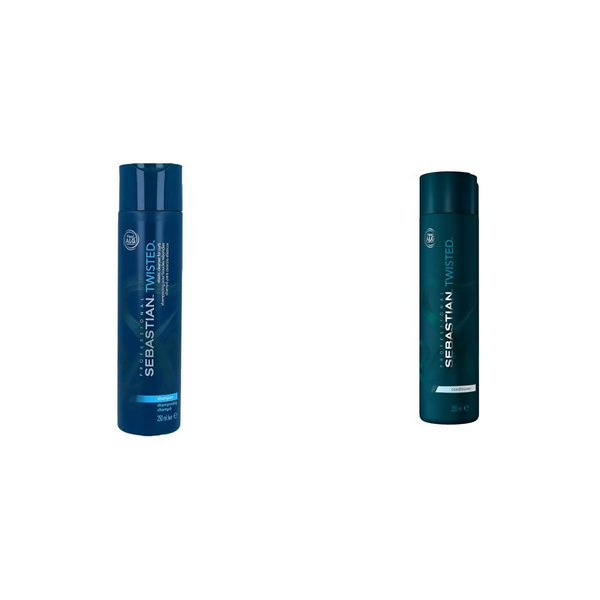 Sebastian Professional Twisted Elastic Cleanser For Curl/Waves Combo - Distacart