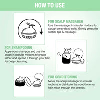 Thumbnail for Nykaa Naturals Scalp Massager Brush For Blood Circulation & Natural Hair Growth - Green - Distacart