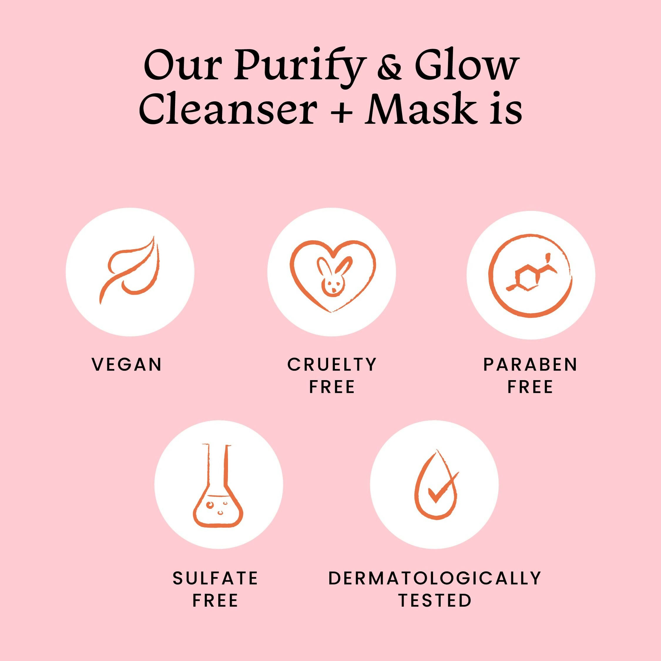 Foxtale Purify & Glow Cleanser + Mask With French Pink Clay & Sodium - Distacart