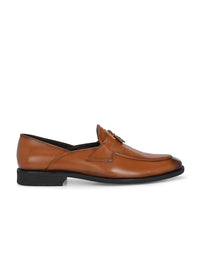 Thumbnail for House of Pataudi Men Textured Formal Loafers