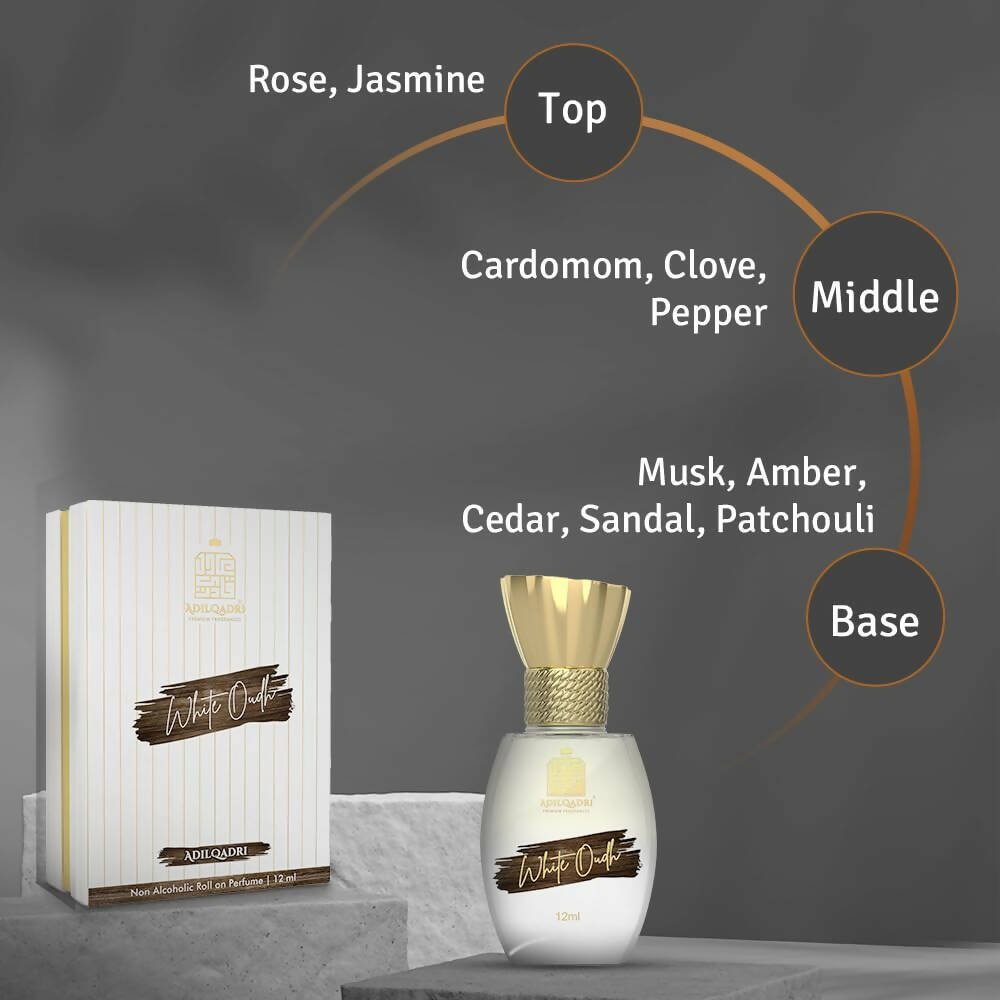 AdilQadri White Oudh Luxury Attar Perfume - Distacart