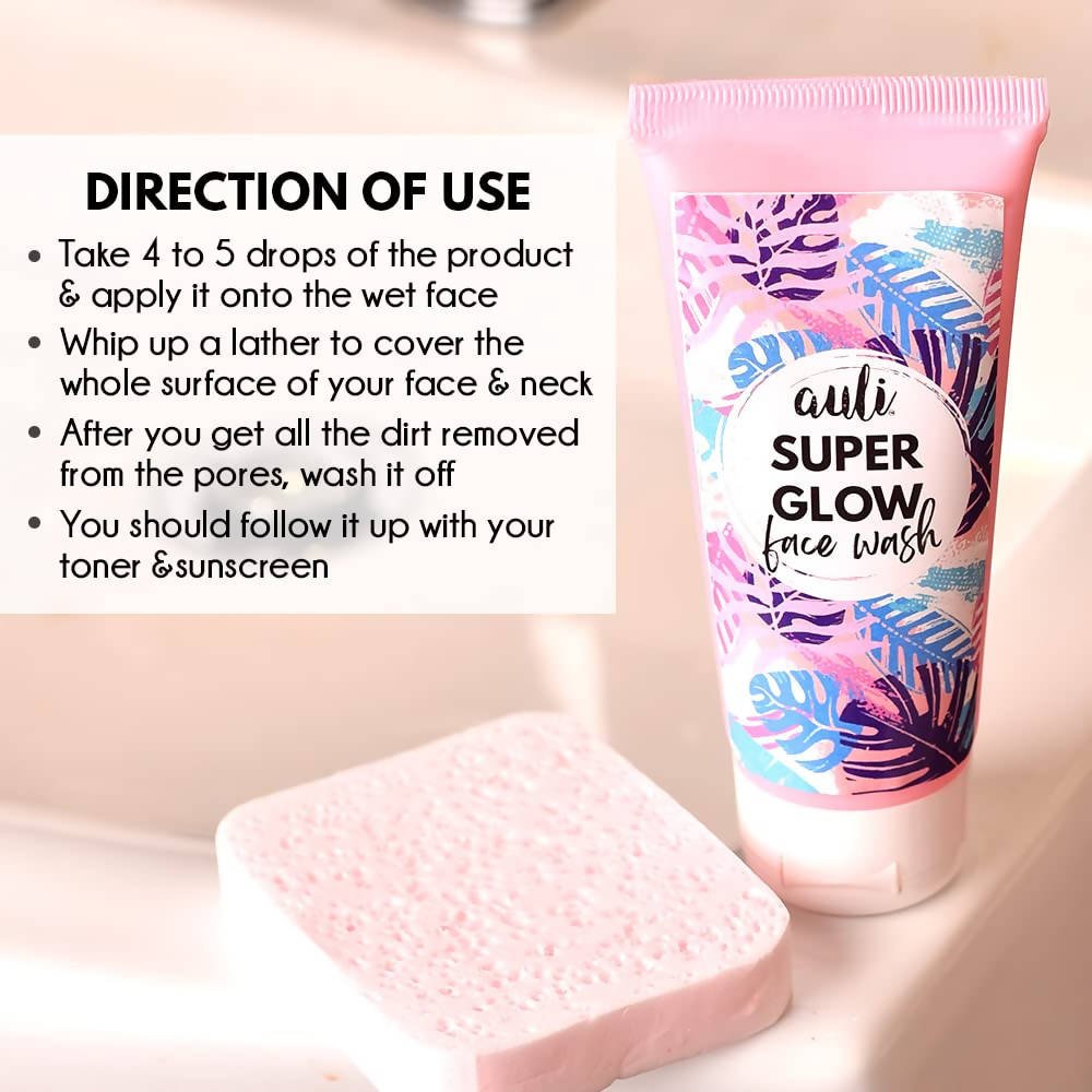 Auli Super Glow Face Wash - Distacart