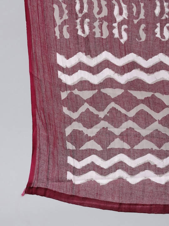 Anubhutee Maroon Ethnic Motifs Thread Work Pure Cotton Kurta with Trousers & With Dupatta - Distacart