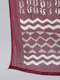 Thumbnail for Anubhutee Maroon Ethnic Motifs Thread Work Pure Cotton Kurta with Trousers & With Dupatta - Distacart