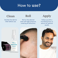 Thumbnail for Man Matters Derma Roller with 540 Titanium Alloy Micro Needles 0.5 mm