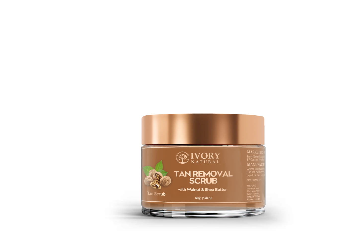 Ivory Natural Tan Scrub , Reduce Tan, Restores Radiant Skin Glow - Distacart