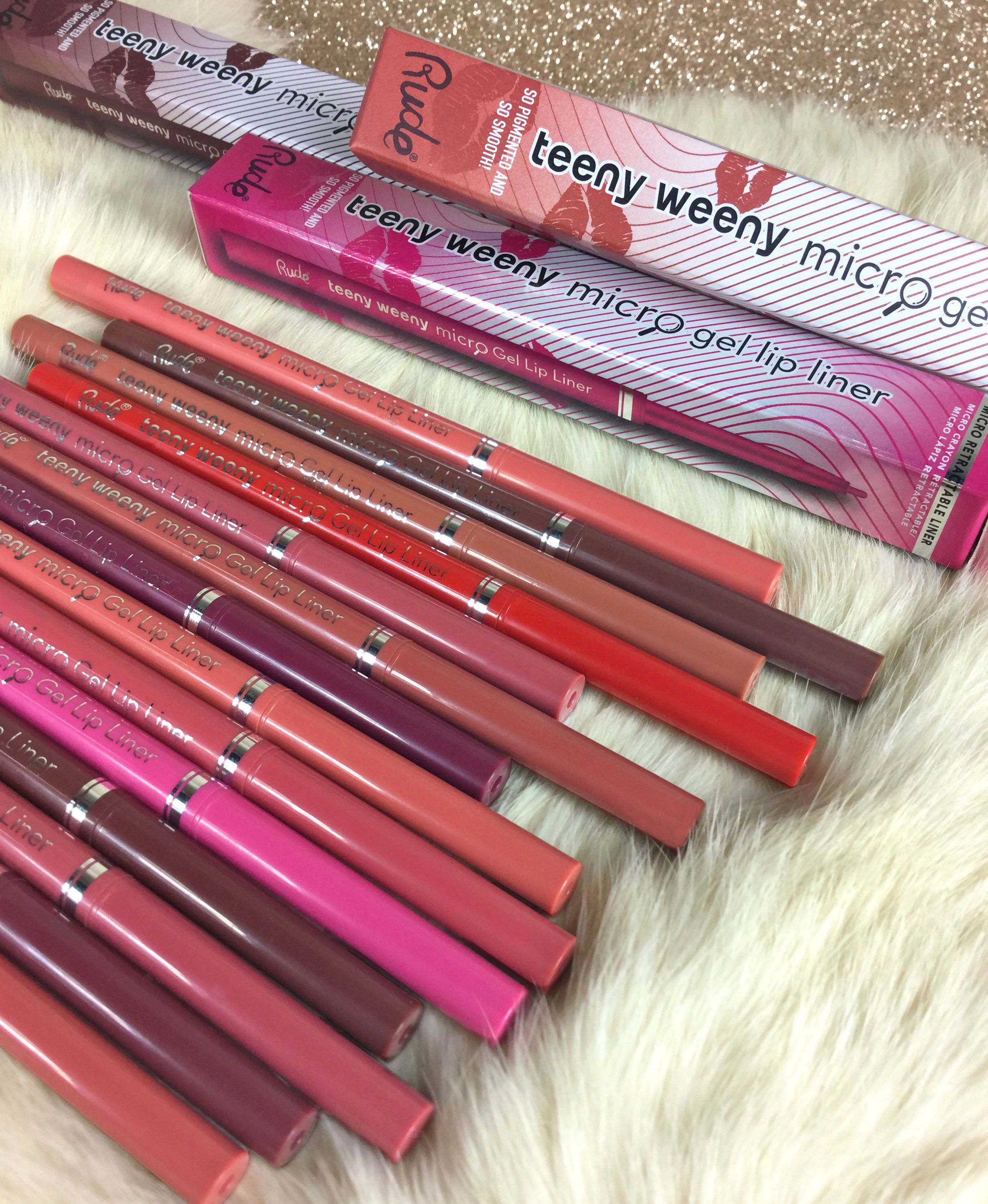 Rude Cosmetics Teeny Weeny Micro Gel Lip Liner - Seeing Red - Distacart