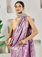 Thumbnail for Fab Fashion Light Pink Ready to Wear Saree - Distacart