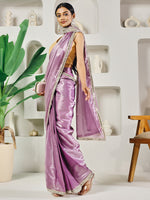 Thumbnail for Fab Fashion Light Pink Ready to Wear Saree - Distacart