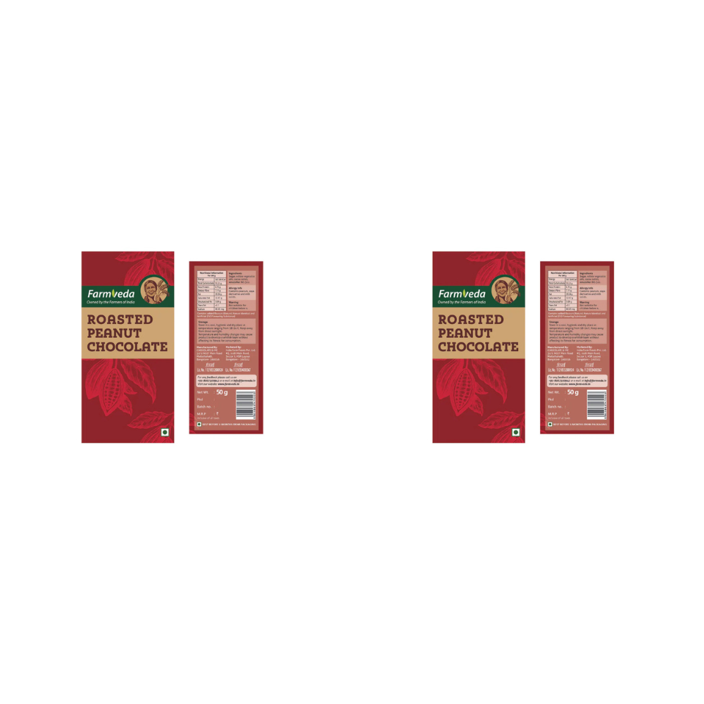 Farmveda Chocolates-Roasted Peanut Chocolate - Distacart