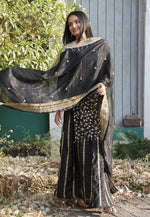 Thumbnail for Teeya Creation Black Color Chinnon Silk Embroidery Work Fully Stitched Salwar Suit - Distacart