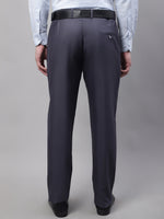 Thumbnail for Jainish Men's Grey Tapered Fit Formal Trousers - Distacart