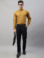 Thumbnail for Jainish Men's Black Tapered Fit Formal Trousers - Distacart