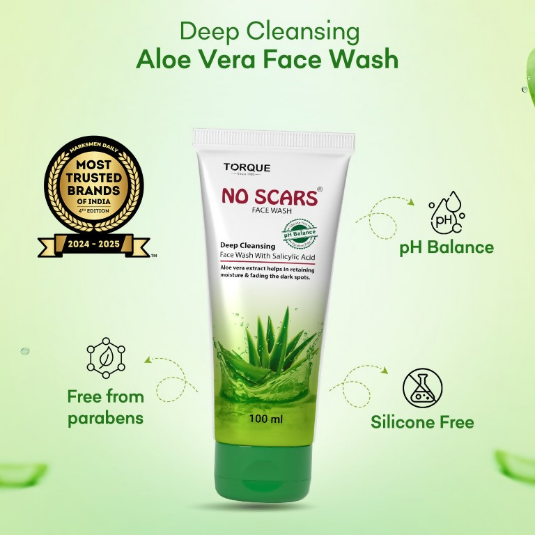 Torque's No Scars Aloevera Face Wash For Deep Cleansing