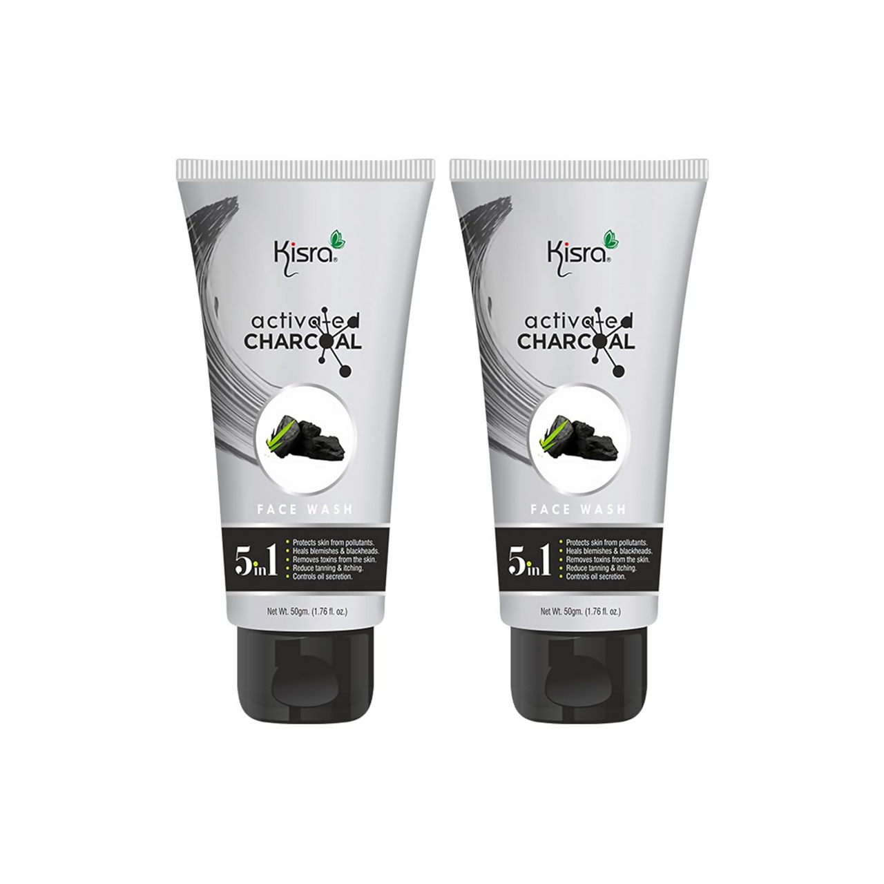 Kisra Activated Charcoal Anti-Pollution Face Wash