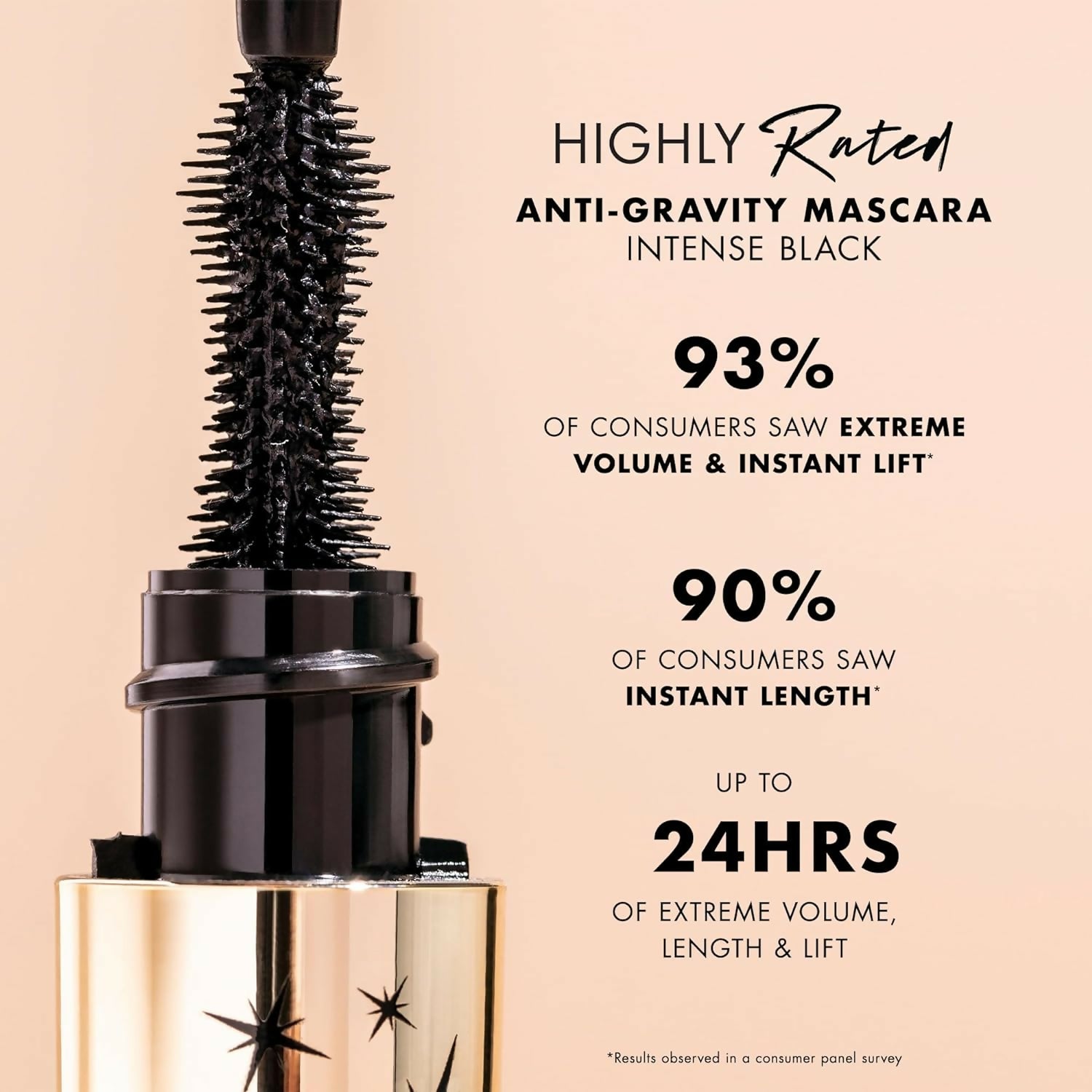 Milani Highly Rated Anti Gravity Mascara - Black - Distacart