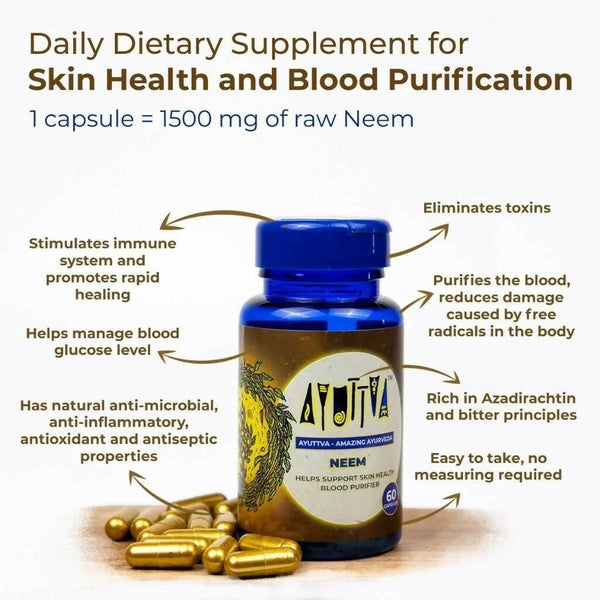 Ayuttva Neem Capsules - Distacart