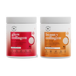 Thumbnail for Wellbeing Nutrition Glow Korean Marine & Beauty Collagen Combo: Tropical Bliss & Mango Peach Flavor - Distacart