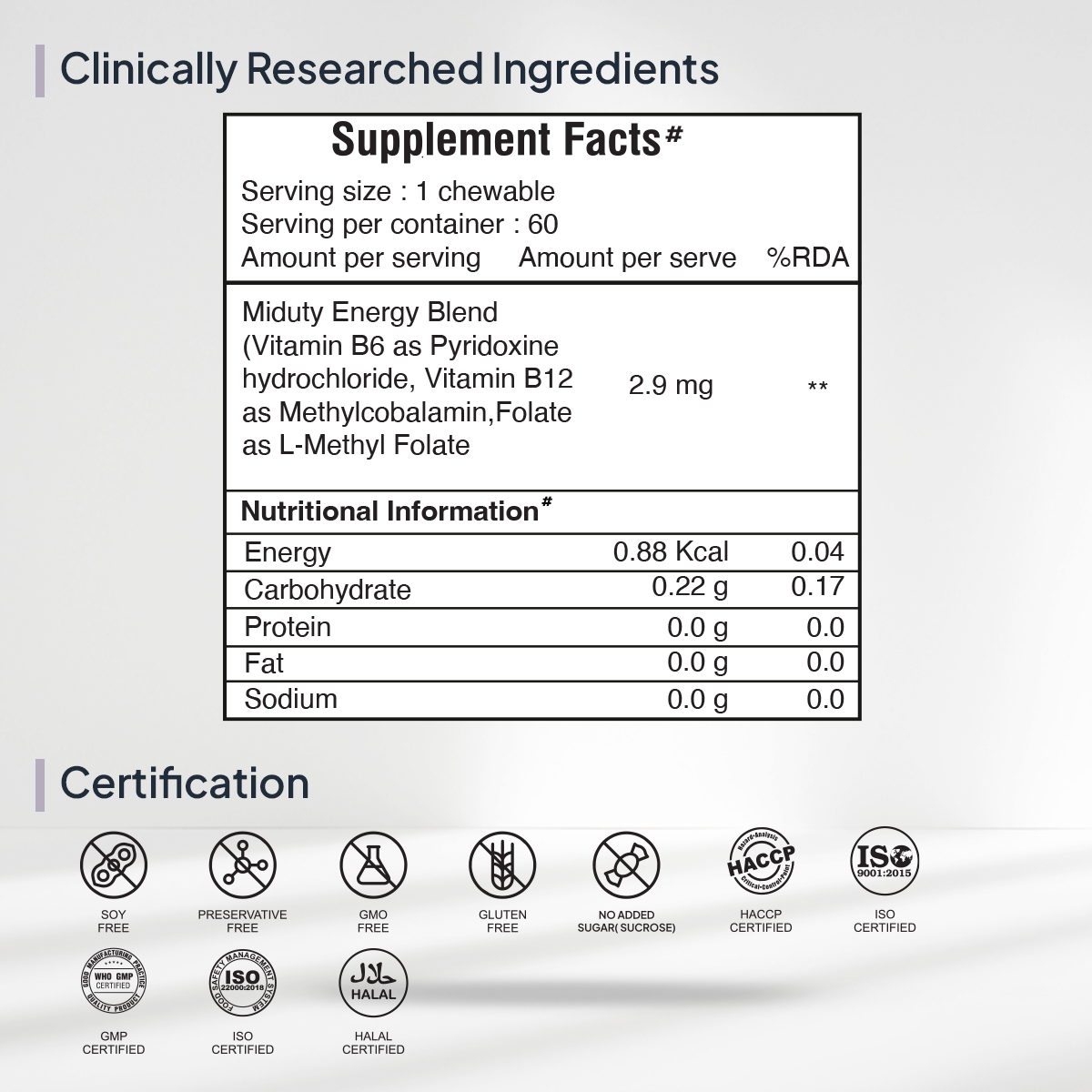 Miduty by Palak Notes Methyl B-12 & Folate Chewable Tablets - Distacart