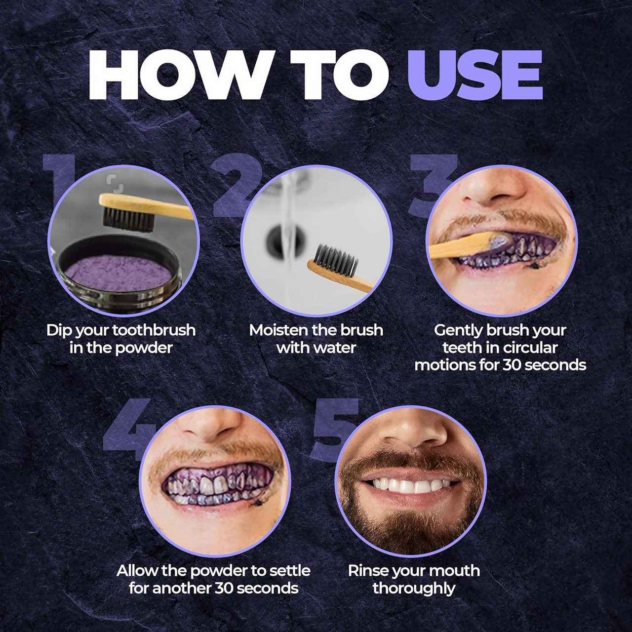 Beardo Purple X Teeth Whitening Powder - Distacart