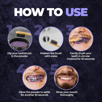 Thumbnail for Beardo Purple X Teeth Whitening Powder - Distacart