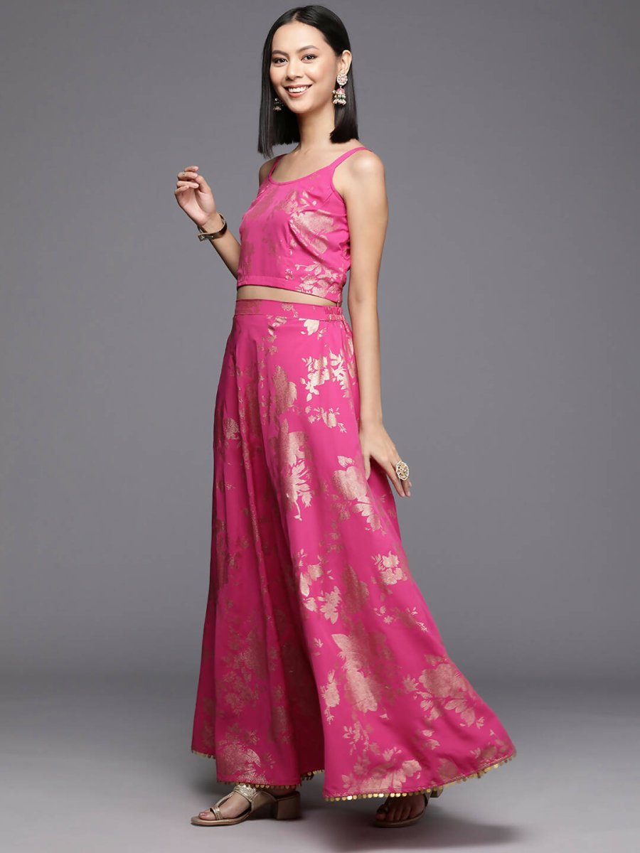 Ahalyaa Women's Traditional Wear Co-ods - Pink - Distacart