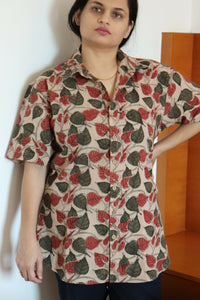 Thumbnail for Kalamkari Cotton Unisex Shirt 1