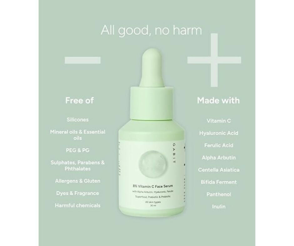 Gabit 8% Vitamin C Face Serum for Glowing Skin - Distacart