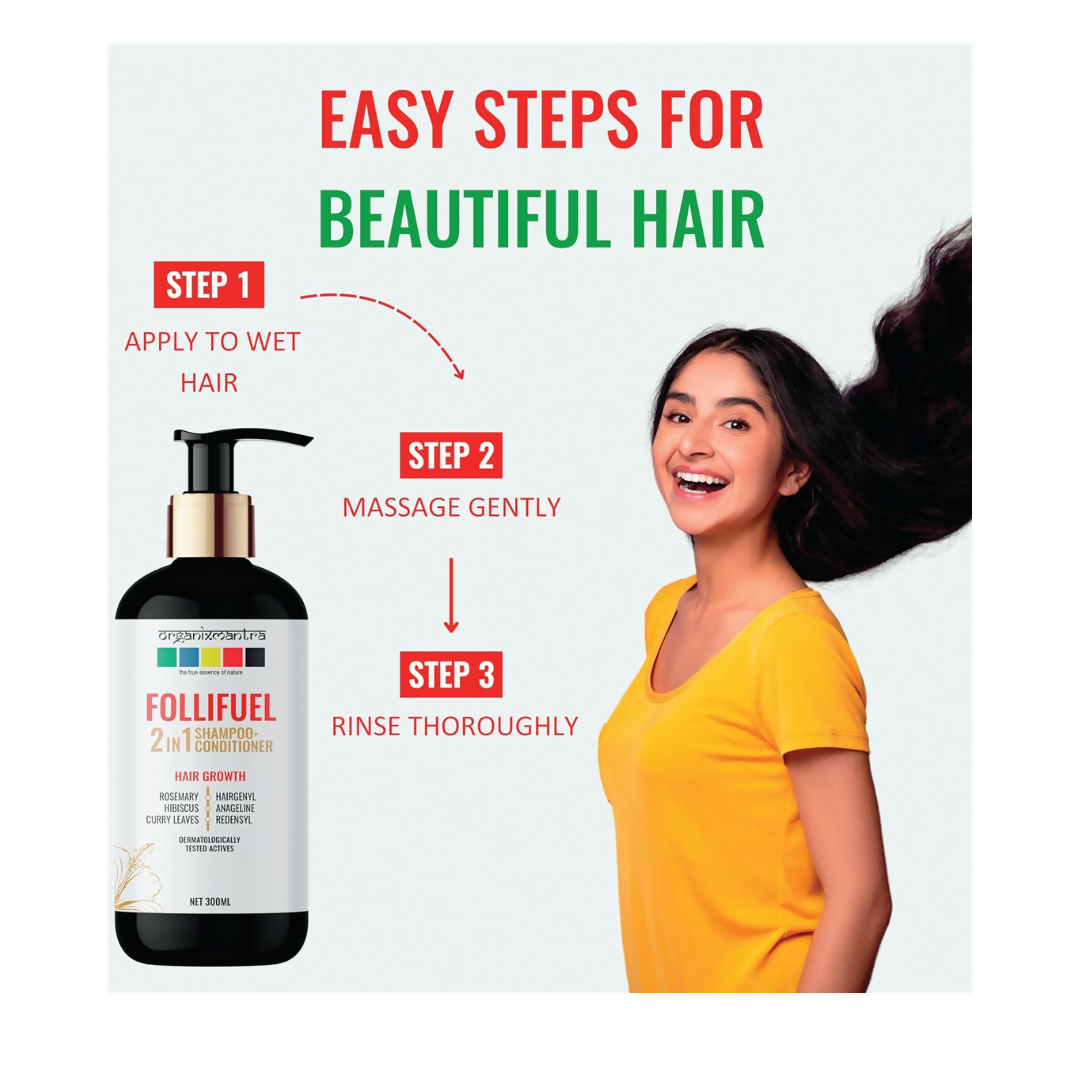 Organix Mantra Follifuel Hair Growth 2-in-1 Shampoo & Conditioner - Distacart