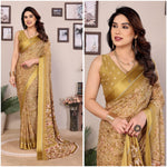 Thumbnail for SDF Yellow Printed Saree