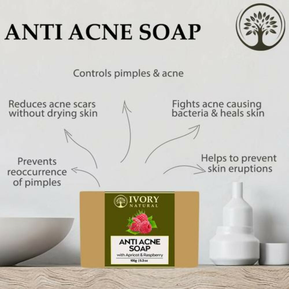 Ivory Natural Anti Acne Soap - Restore Radiance & Nourish Skin For Both Men & Women - Distacart
