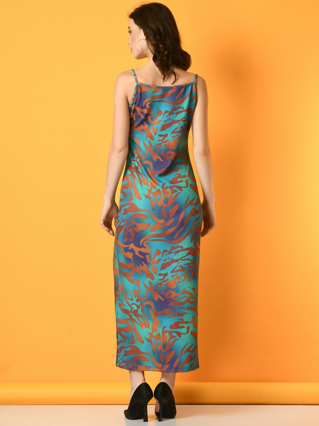 Myshka Women's Multi Printed Party Dress - Distacart