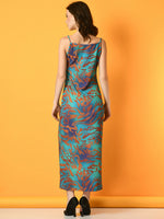 Thumbnail for Myshka Women's Multi Printed Party Dress - Distacart