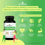 Thumbnail for Nutrazee MultiVitaZee Multivitamin & Minerals Tablets - Distacart