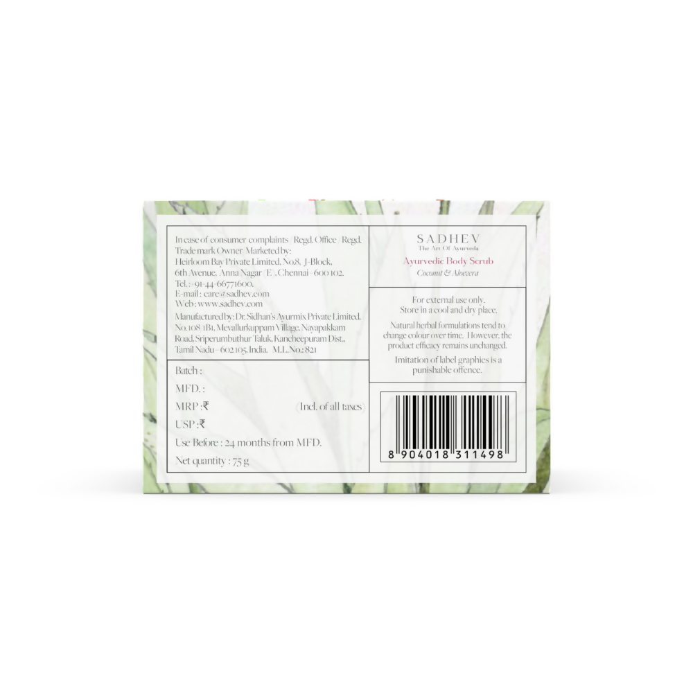 Sadhev Ayurvedic Body Scrub - Distacart