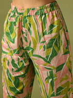 Thumbnail for Myshka Women's Multi Printed Cotton Straight Party Kurta Set - Distacart