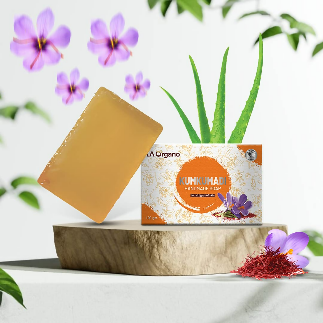 LA Organo Kumkumadi Handmade Natural Bath Soap - Distacart