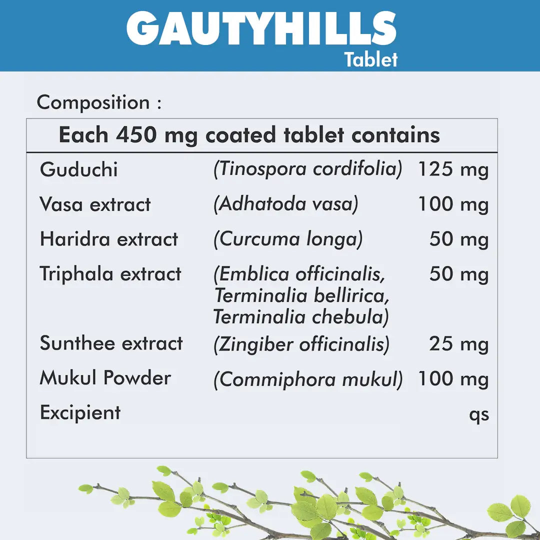 Herbal Hills Ayurveda Gautyhills Tablets - Distacart