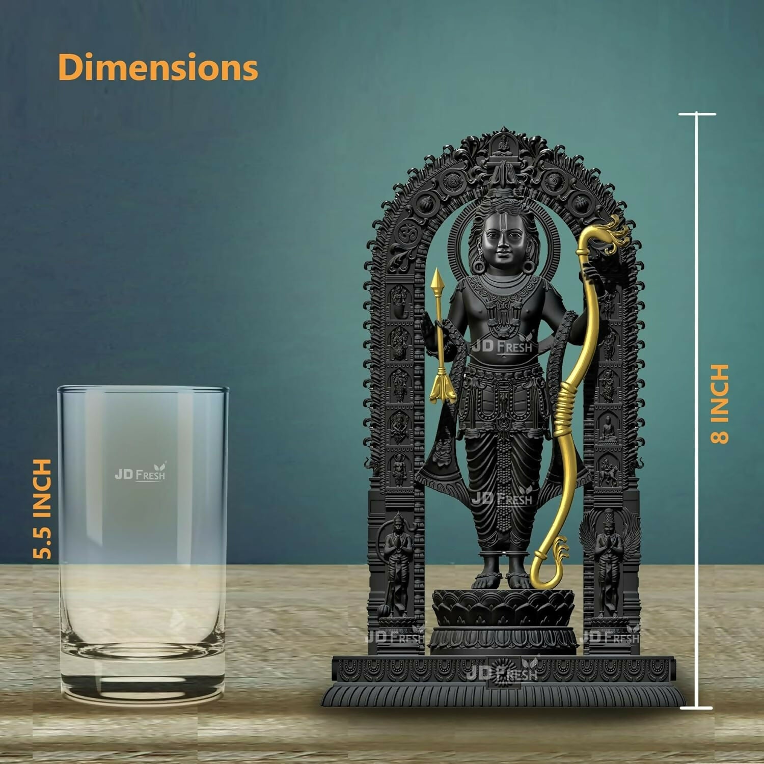 Jd Fresh Shree Ram Lalla Murti In Ayodhya Mandir Ramlalla Temple Idol - Distacart