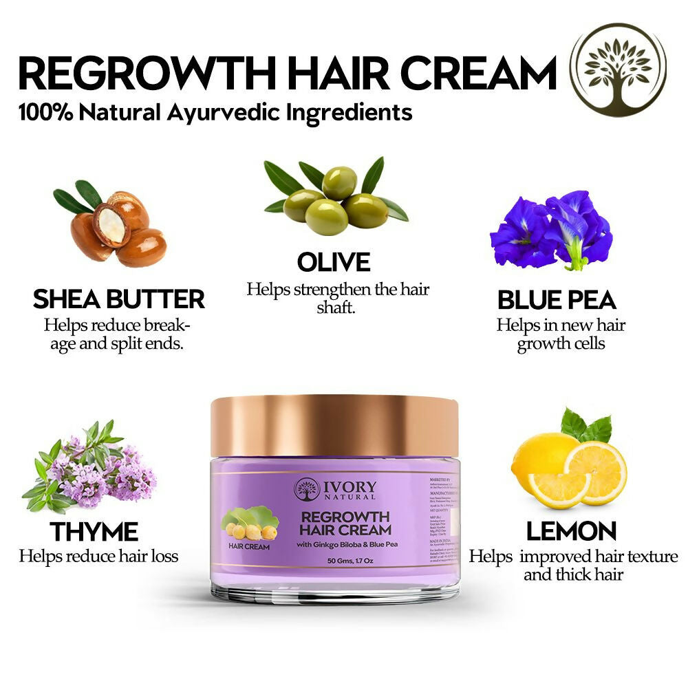 Ivory Natural Hair Growth Cream For Stronger, Healthier Hair - Distacart