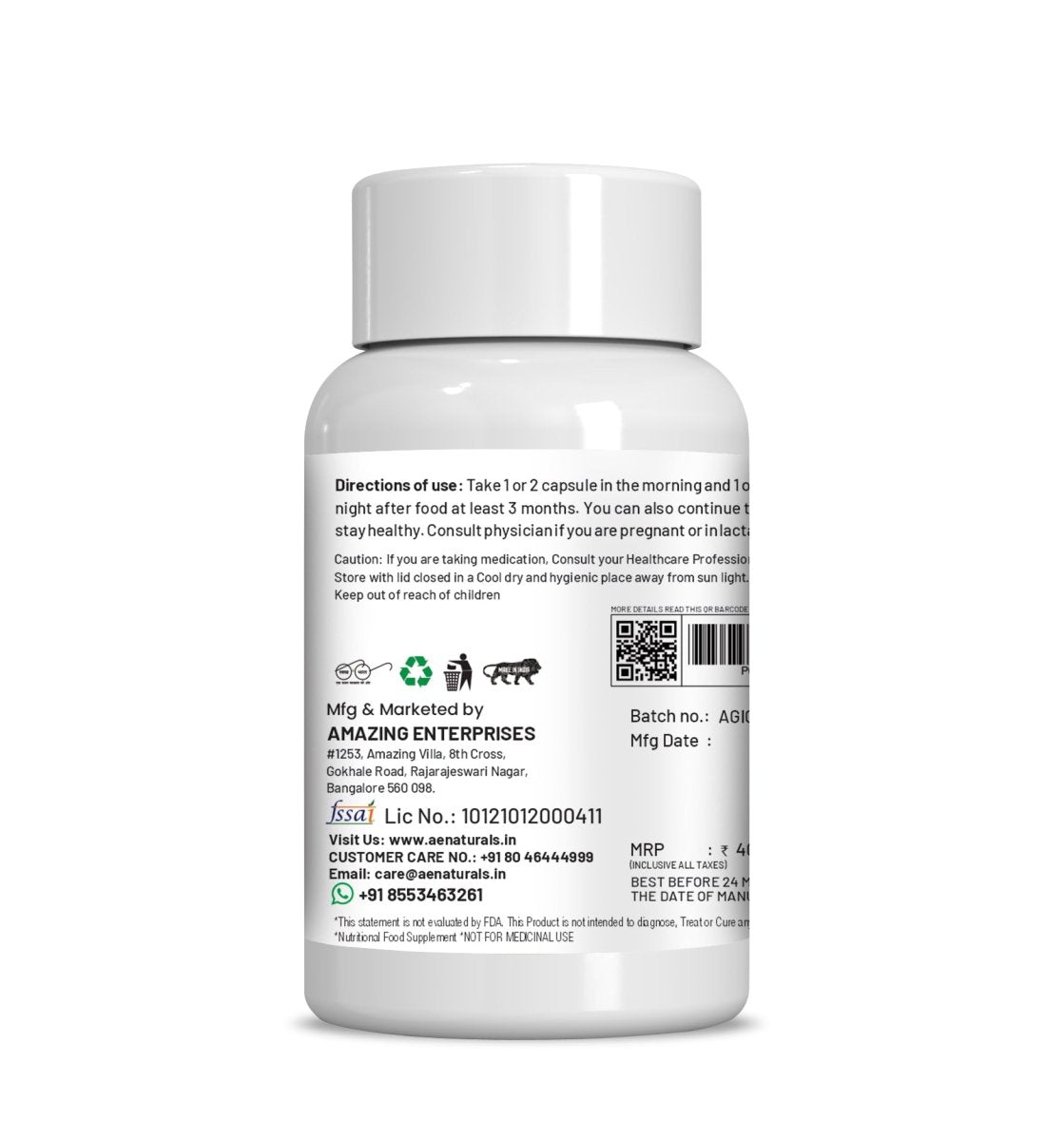 Ae Naturals Giloy Extract Capsules - Distacart